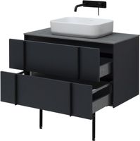 Тумба под раковину Allen Brau Reality 90 1.32006.AM подвесная Антрацит матовый — фото 27, Тумбы под раковину