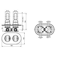 Смеситель для душа встраиваемый Webert Opera , бронза арт-OA860101065 — фото 2, Встраиваемые смесители для душа