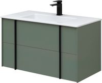 Тумба под раковину Allen Brau Reality 90 1.32006.CGM подвесная Олива матовая — фото 4, Тумбы под раковину
