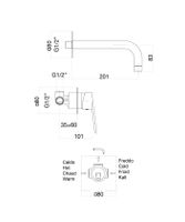 Товар: Смеситель для раковины Fiore Kevon , черный арт-81NN7227 - фото 2 Смеситель для раковины Fiore Kevon , черный арт-81NN7227 — фото 2, Смесители для раковины