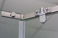 Душевой уголок Ceruttispa Chika ZP91T 90x90 профиль Хром стекло прозрачное — фото 15, Душевые уголки трапеция