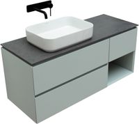 Тумба под раковину Allen Brau Infinity 120 L 1.21005.PWM подвесная Папирус матовый — фото 14, Тумбы под раковину