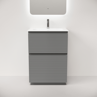 Тумба напольная SANCOS Folk Floor, 590х445х850, c двумя ящиками оснащенными доводчиками, Ergraut soft, арт. арт-FL60FES — фото 1, Тумбы под раковину