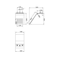 Верхний душ Webert , сталь арт-AC0984845 — фото 2, Верхние души