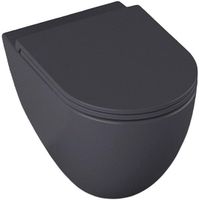 Унитаз Allen Brau Reality 4.32006.AN подвесной Антрацит без сиденья — фото 4, Подвесные унитазы