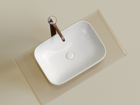 Раковина-чаша Ceramicanova Element 50 CN6055 Белая глянцевая — фото 6, Раковины накладные