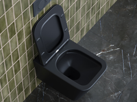 Унитаз Ceramicanova Metric CN3007MB подвесной Черный матовый с сиденьем Микролифт — фото 7, Подвесные унитазы