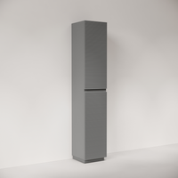 Шкаф-пенал напольный SANCOS Folk Floor, 350х350х1880 мм, цвет Ergraut soft, арт. PFL35FES — фото 2, Пеналы для ванной комнаты