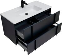 Тумба под раковину Allen Brau Reality 100 1.32007.AM подвесная Антрацит матовый — фото 31, Тумбы под раковину