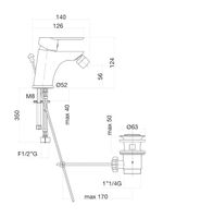 Товар: Смеситель для биде Fiore KEVON 81CR8130, хром - фото 2 Смеситель для биде Fiore KEVON 81CR8130, хром — фото 2, Смесители для биде