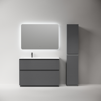 Тумба напольная SANCOS Folk Floor левая 1190х445х850, c двумя ящиками оснащенными доводчиками, Grey soft, арт. арт-FL120FLGS — фото 6, Тумбы под раковину