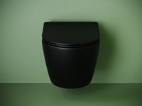 Подвесной унитаз CERAMICANOVA Uno смыв Торнадо 490x360x360 черный матовый — фото 2, Подвесные унитазы