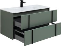 Тумба под раковину Allen Brau Reality 100 1.32007.CGM подвесная Олива матовая — фото 57, Тумбы под раковину