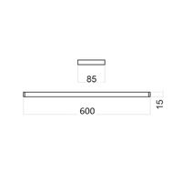 Полотенцедержатель 60 см Webert Pegaso , золото арт-PE500503010 — фото 2, Полотенцедержатели