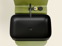 Раковина-чаша Ceramicanova Element 61 CN6053MB Черная матовая — фото 20, Раковины накладные