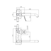 Встраиваемый смеситель для раковины , хром арт-HB14553 — фото 2, Смесители для раковины
