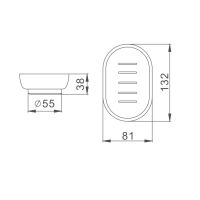 Мыльница Haiba , белый арт-HB751 — фото 2, Мыльницы