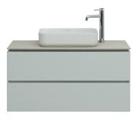 Тумба под раковину Allen Brau Infinity 100 1.21003.PWM подвесная Папирус матовый — фото 6, Тумбы под раковину