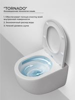 Унитаз Ceramicanova Union CN4009T подвесной Белый с сиденьем Микролифт — фото 29, Подвесные унитазы