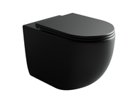 Товар: Унитаз Ceramicanova Metropol Rimless CN4004MB приставной Черный матовый с сиденьем Микролифт - фото 2 Унитаз Ceramicanova Metropol Rimless CN4004MB приставной Черный матовый с сиденьем Микролифт — фото 2, Приставные унитазы