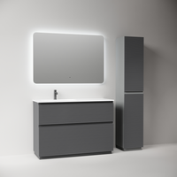 Тумба напольная SANCOS Folk Floor левая 1190х445х850, c двумя ящиками оснащенными доводчиками, Grey soft, арт. арт-FL120FLGS — фото 5, Тумбы под раковину