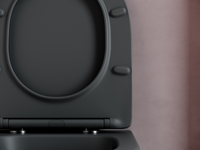 Унитаз Ceramicanova Balearica CN6000MDH подвесной Темный антрацит матовый с сиденьем Микролифт — фото 13, Подвесные унитазы