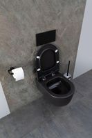 Унитаз Allen Brau Priority 4.31002.31 подвесной Черный матовый без сиденья — фото 34, Подвесные унитазы