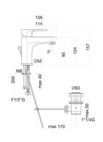 Смеситель для раковины Fiore KYMA , хром арт-75CR6520 — фото 2, Смесители для раковины