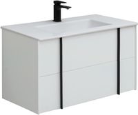 Тумба под раковину Allen Brau Reality 90 1.32006.WM подвесная Белая матовая — фото 1, Тумбы под раковину