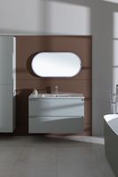 Зеркало Allen Brau Infinity 50 1.21016.BL с подсветкой Черное с сенсорным выключателем — фото 15, Зеркала в ванную комнату