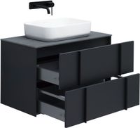 Тумба под раковину Allen Brau Reality 80 1.32005.AM подвесная Антрацит матовый — фото 30, Тумбы под раковину