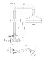 Душевая система Fiore VENERE SKY (SWAROVSKI®) , хром арт-13CR0620 — фото 2, Душевые стойки