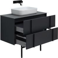 Тумба под раковину Allen Brau Reality 90 1.32006.AM подвесная Антрацит матовый — фото 36, Тумбы под раковину