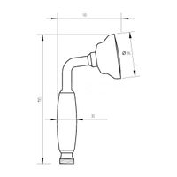 Товар: Лейка для душа Webert , золото арт-AC0428010 - фото 2 Лейка для душа Webert , золото арт-AC0428010 — фото 2, Лейки для душа