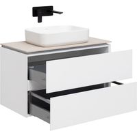 Товар: Тумба под раковину Allen Brau Infinity 85 1.21001.WM подвесная Белая матовая - фото 8 Тумба под раковину Allen Brau Infinity 85 1.21001.WM подвесная Белая матовая — фото 8, Тумбы под раковину