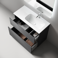 Тумба напольная SANCOS Folk Floor правая 995х445х850, c двумя ящиками оснащенными доводчиками, Grey soft, арт. арт-FL100FRGS — фото 2, Тумбы под раковину