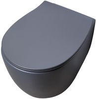 Унитаз Allen Brau Fantasy 4.11004.AN подвесной Антрацит без сиденья — фото 18, Подвесные унитазы