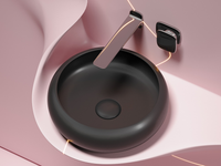 Раковина-чаша Ceramicanova Element 36 CN6050MB Черная матовая — фото 13, Раковины накладные