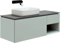 Тумба под раковину Allen Brau Infinity 120 L 1.21006.PWM подвесная Папирус матовый — фото 17, Тумбы под раковину