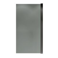 Шторка на ванну распашная Terminus Ното 150х70 тонированная, черный 2CW150х70BT — фото 3, Шторы для ванной