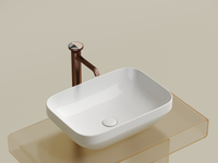 Раковина-чаша Ceramicanova Element 50 CN6055 Белая глянцевая — фото 10, Раковины накладные