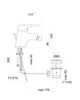 Смеситель для биде Fiore PLANET , хром арт-37CR3210 — фото 2, Смесители для биде