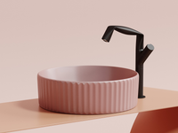 Раковина-чаша Ceramicanova Element 36 CN6057MP Розовая матовая — фото 5, Раковины накладные