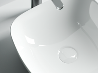 Раковина-чаша Ceramicanova Element 40 Белая арт-CN5006 — фото 10, Раковины накладные
