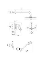 Товар: Душевая система Fiore KEVON BLACK MATT , черный арт-81NN7557 - фото 2 Душевая система Fiore KEVON BLACK MATT , черный арт-81NN7557 — фото 2, Встраиваемые душевые комплекты