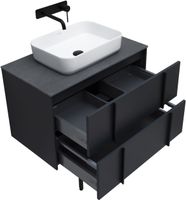 Тумба под раковину Allen Brau Reality 80 1.32005.AM подвесная Антрацит матовый — фото 37, Тумбы под раковину