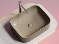 Раковина-чаша Ceramicanova Element 51 CN6052MC Капучино матовая — фото 1, Раковины накладные