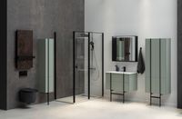 Шкаф пенал Allen Brau Reality 30 L 1.32002.CGM подвесной Олива матовая — фото 28, Пеналы для ванной комнаты