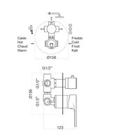 Смеситель для душа Fiore KERA , черный арт-88NN7561 — фото 2, Смеситель для душа