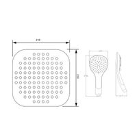 Душевой гарнитур G.Lauf UST-1080, хром — фото 2, Душевые гарнитуры